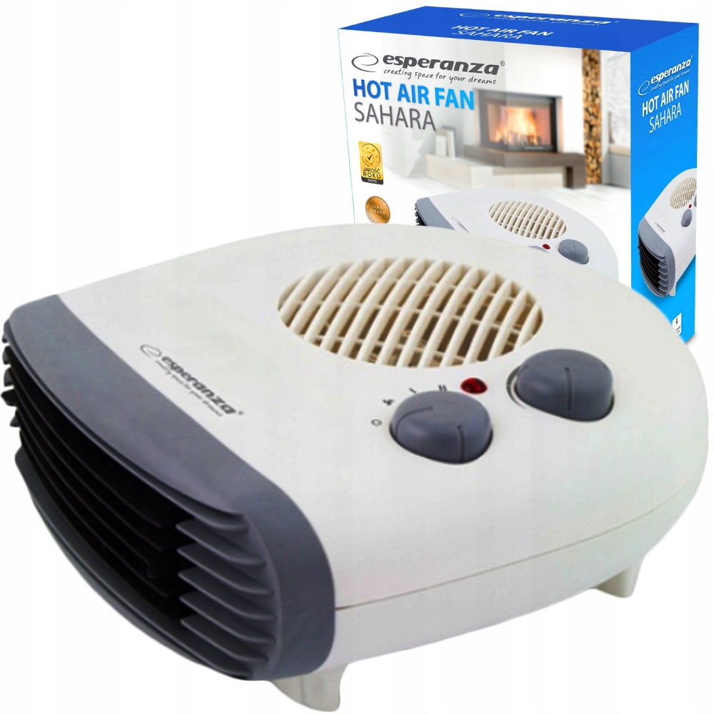 Farelka mocny grzejnik elektryczny termowentylator ogrzewacz piecyk 2000W termostat mechaniczny, nawiew zimnego