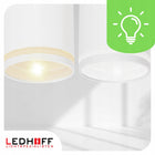 Lampa sufitowa LED biała Oprawa żarówki 4x GU10 SPOT Kinkiet do pokoju aluminiowy reflektor ścienny do salonu, 35 W na