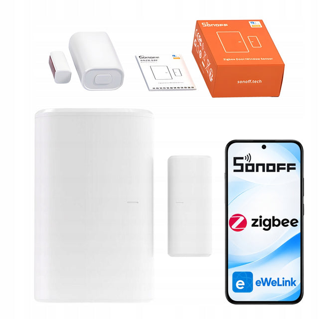 Sonoff SNZB-04P Inteligentny Czujnik Otwarcia Okien Drzwi Zigbee 3.0 Smart sensor kontaktowy, wykrywanie wejścia, sygnalizacja alarmowa dźwiękiem i