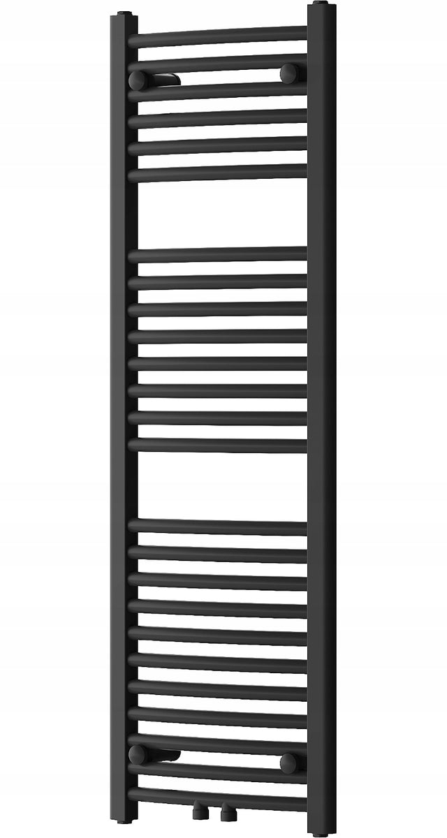 Grzejnik łazienkowy pionowy drabinka czarny Mexen Ares 1200x400 wodny 400 mm 1200 mm grzewcza