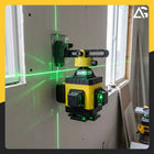 Poziomica laserowa laser 360 4D 16 linii krzyżowa statyw walizka +aplikacja zielona wiązka, dokładność 0,2 mm, zasięg