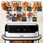 Frytkownica beztłuszczowa Grill tefal EY922D 2700W 9l Air Fryer srebrny