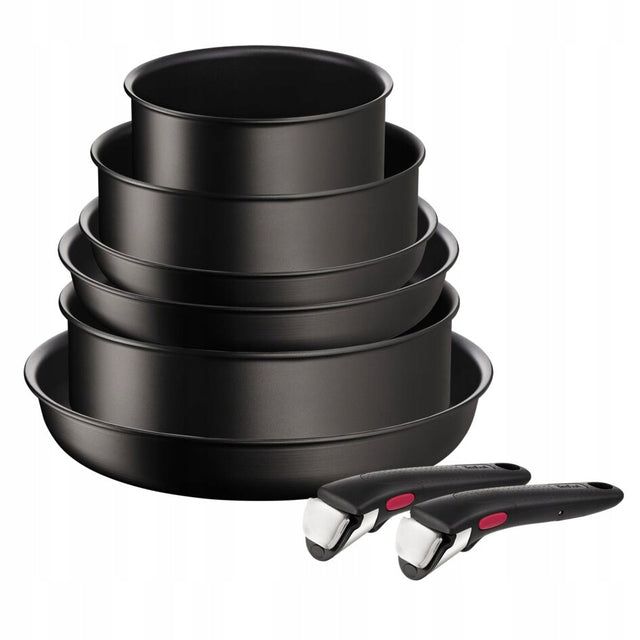 Zestaw garnków rączki tefal Ingenio Unlimited 8el. trwała powłoka aluminiowe naczynia nieprzywierające na indukcję, gaz i do piekarnika, zmywarki