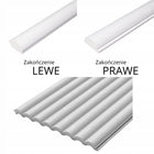 Panel ścienny lamele dekoracyjne ścienne emma sztukateria 25cm x 270cm okładzina do wnętrz, biała, efekt 3D, polistyren
