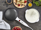 Naleśnikarka elektryczna floria biała 20cm 700W urządzenie do smażenia cienkich placków i crepes