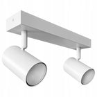 Oprawa Halogenowa 2X GU10 Lampa Sufitowa Natynkowa Ruchoma SPOT Kinkiet listwa oświetleniowa prostokątna biała