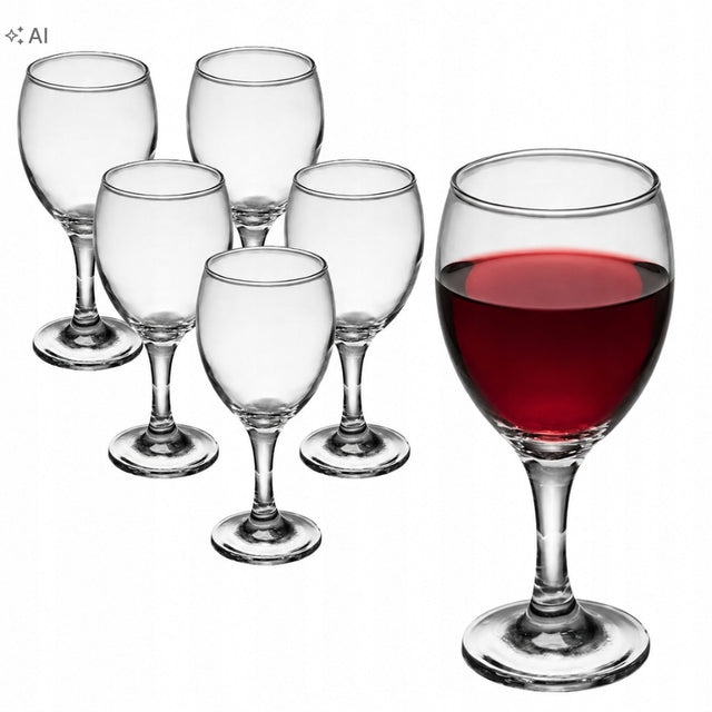 Zestaw 6x kieliszki do wina tango 330ml komplet 6 sztuk eleganckie