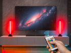Lampka gamingowa na biurko LED RGB stojak na słuchawki czujnik muzyki do pokoju gracza, pilot, ściemnianie, zmienna