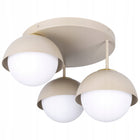 Lampa Sufitowa Wisząca Kinkiet Oprawa Żyrandol 3x E27 LED Beżowa Kaszmir do salonu jadalni sypialni, 3-punktowa