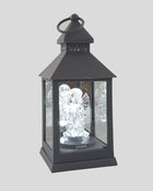 ZNICZ ELEKTRYCZNY LED ANIOŁ ANIOŁEK LATARENKA ZNICZ GRÓB DEKORACJA SZARY lampion nagrobny na baterie, 24 cm, czas