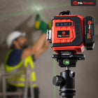 Poziomica laserowa laser krzyżowy 360 4D zielony elektroniczny kompensator niwelator 16 linii do prac budowlanych i