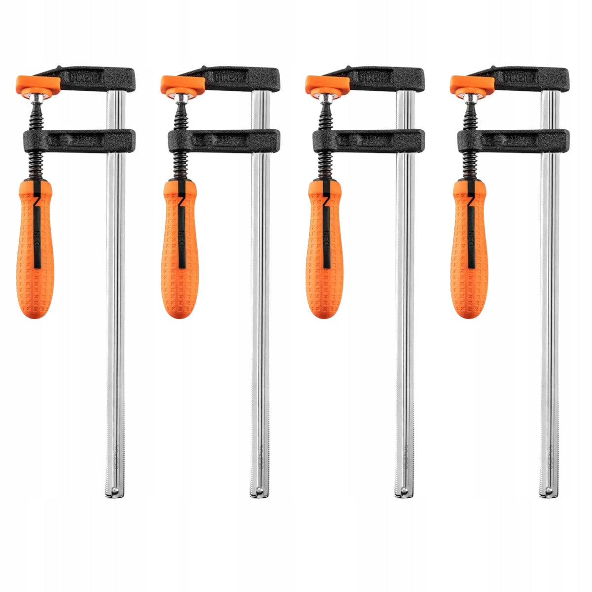 NEO tools Ścisk Stolarski 50 x 250 mm Zestaw 4 szt. zacisk do drewna, docisk przy klejeniu i obróbce elementów