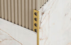 Listwa wykonczeniowa narożna do plytek L złota szczotkowana 12,5mm x 2700mm profil glazurniczy półmatowy, osłona brzegu