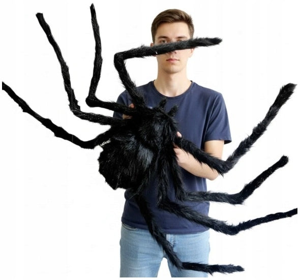 Pająk GiGANT halloween włochaty straszny Dekoracja Ozdoba Olbrzymi 90cm LX rekwizyt na bal przebierańców, przyjęcie tematyczne