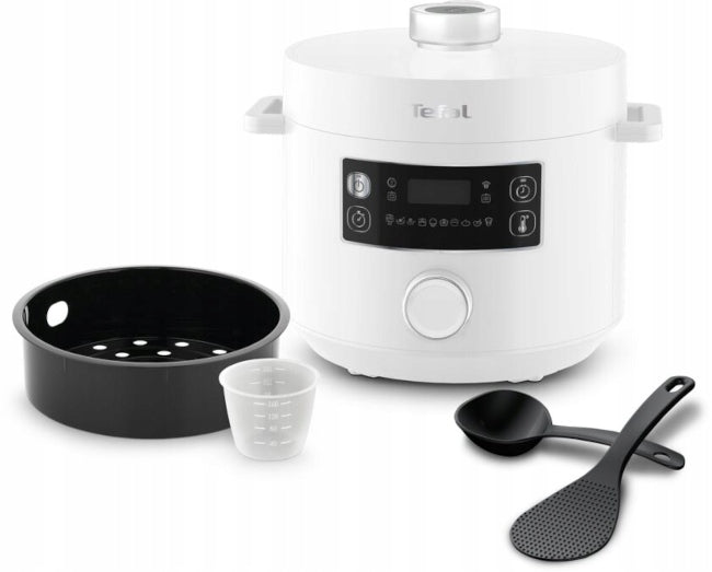 Multicooker tefal Turbo Cuisine ryżowar CY754130 4,8l garnek elektryczny 4.8 l 1090 w biały