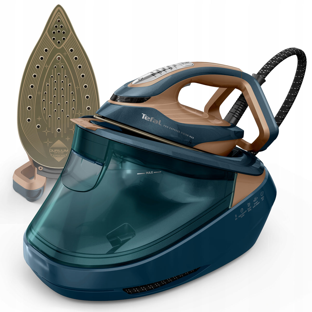 Stacja parowa tefal Pro Express Vision Max GV9920 generator 9bar 850g/min 3000 w