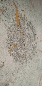 Szablon tynkarski LuxBud Mandala 2 62 x 62 cm Wielokrotnego Użytku wzornik do dekoracji ścian, ornament orientalny