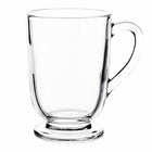 6x SZKLANKI DO KAWY LATTE HERBATY 300ml SZKLANKA KOMPLET Z UCHEM szklane kubki, przezroczyste, można myć w zmywarce