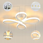 Lampa Sufitowa Wisząca LED Żyrandol Biały Nowoczesny 30W 3000K 30cm oprawa aluminiowa do salonu i jadalni, ciepłe