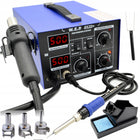 Stacja lutownicza SPAWARKA 2w1 HOTAIR WEP 852D+ 700W hot air do lutowania elektroniki, nadmuch i kolba, temperatura do