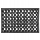 Wycieraczka pod drzwi wejściowa mata butów uniwersalna 60x90cm z najazdem gumowa czarna 14 mm do domu