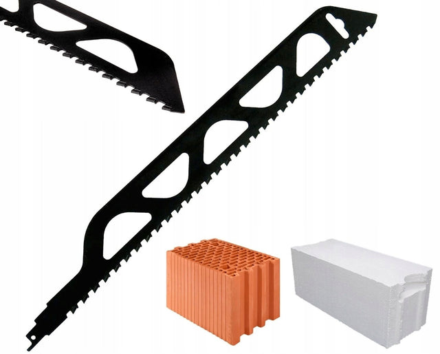 Brzeszczot węglik HSS do betonu cegły piły szablastej 455 MM piła widiowa ceramika, płyty cementowe, karton-gips, uchwyt uniwersalny
