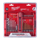 Zestaw bitów i wierteł uniwersalny (39 szt.) Milwaukee 4932479853 końcówki do wkrętarki, osprzęt do wiercenia w