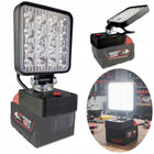 Lampa robocza do MILWAUKEE halogen LED na akumulator adapter baterii 6000K Naświetlacz warsztatowy 48W, reflektor