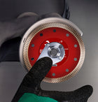 TARCZA DIAMENTOWA DO CIĘCIA GRESU PŁYTEK KAMIENIA CERAMIKI SPIEKU 125MM 1.2 na sucho, beton, cegła, szkło, płyty