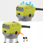 Frezarka górnowrzecionowa do drewna pionowa ręczna do krawędzi Aluminium router stolarski 710 w, tuleje 6 i 8 mm, 33000