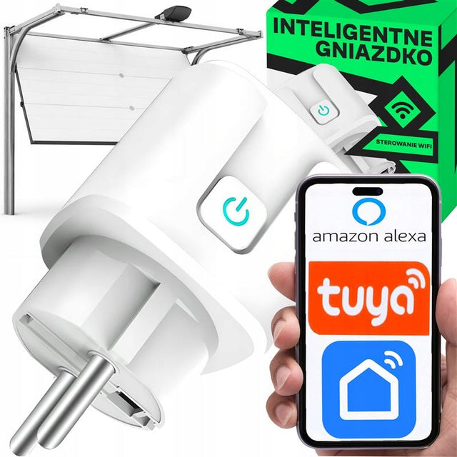 Gniazdko inteligentne sterowane WiFi android tuya watomierz programator gniazdo elektryczne, pomiar poboru energii, zasilanie sieciowe