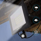 Halogen LED z czujnikiem ruchu 50W lampa Reflektor Naświetlacz zewnętrzny do ogrodu, podjazdu i elewacji, 5000 lm, 6500
