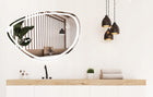 Lustro łazienkowe podświetlane LED asymetrczyne FOG z bluetooth 70x100cm zwykłe 1000 mm 700 mm