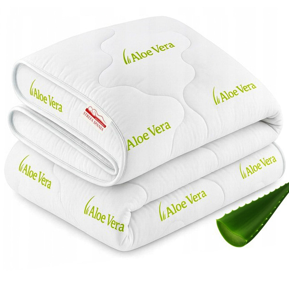 Kołdra Aloe Vera CAŁOROCZNA LEKKA Ciepła Puszysta 160x200 Polska Jakość wypełnienie z włókien silikonowych, poszycie z