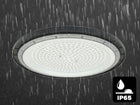 Lampa przemysłowa warsztatowa LED high bay 200W 4000K IP65 na magazyn halę oprawa sufitowa, neutralne białe światło