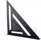 Kątownik stolarski ciesielski budowlany 300mm aluminiowy przyrząd mierniczy przymiar do trasowania, wzornik do