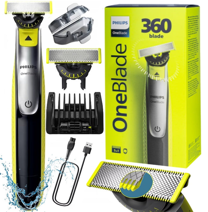 Golarka philips oneblade 360 maszynka do zarostu trymer do golenia brody foliowa