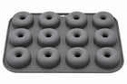 Forma silikonowa do pieczenia donatów pączków oponek 12 gniazd foremka na doughnuts, do domowych deserów i słodkich
