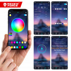 2x Light Bar Lampka Biurkowa czujnik muzyki RGB oświetlenie ambient WiFi TV listwa świetlna LED, pilot, ściemniana, do