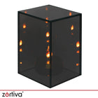 Lampion Lustrzany LED Latarenka Dekoracyjna 3D na Baterie 10x15cm Znicz ozdoba nagrobna, iluminacja cmentarna