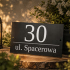 Tabliczka Adresowa Tablica Adresowa Duża - metalowa - druk UV numer domu oznaczenie posesji ze stali nierdzewnej 32x20