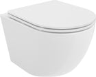 Miska wc wisząca Rimless Tornado Mexen Lena deska wolnoopadająca slim biała sedes podwieszany bezkołnierzowy, odpływ