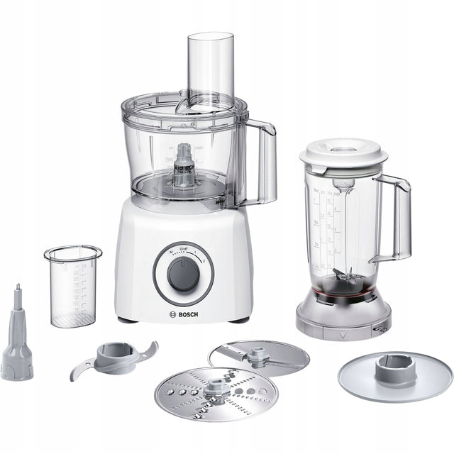 Robot kuchenny Bosch MultiTalent 3 MCM3200W 800W Miksowanie Rozdrabnianie malakser do krojenia, tarcia, kruszenia lodu, koktajli i ubijania