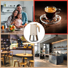 Kawiarka Klausberg KB-7997 12 espresso Moka Indukcja Gaz Stal Premium zaparzacz do kawy, 600 ml, beżowy
