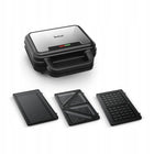 Opiekacz Gofrownica Panini do kanapek tefal UltraCompact SW383D10 3w1 nominalna srebrny/szary