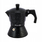 Kawiarka ciśnieniowa 450 ml zaparzacz do kawy espresso indukcja kamille moka aluminiowa czarna kafetiera na 9 filiżanek
