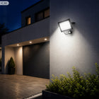 Halogen 100W LED Naświetlacz Zewnętrzny Lampa Czujnik Ruchu Zmierzchu Garaż reflektor IP66 11000 lm 4500 K neutralna