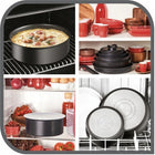 Patelnie TEFAL Ingenio Ultimate 24/28 INDUKCJA 3el zestaw naczyń z odpinanym uchwytem, powłoka nieprzywierająca, do