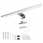 Kinkiet LED IP44 Srebrny 40cm Lampa Łazienkowa Nad Lustro 820lm 4000K 10W oświetlenie przy umywalce, aluminiowa oprawa
