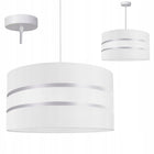 Oprawa wisząca do lampy kabel metalowa Biały Czarny Chrom E27 60W zwis sufitowy, przewód 80 cm, salon, kuchnia, jadalnia